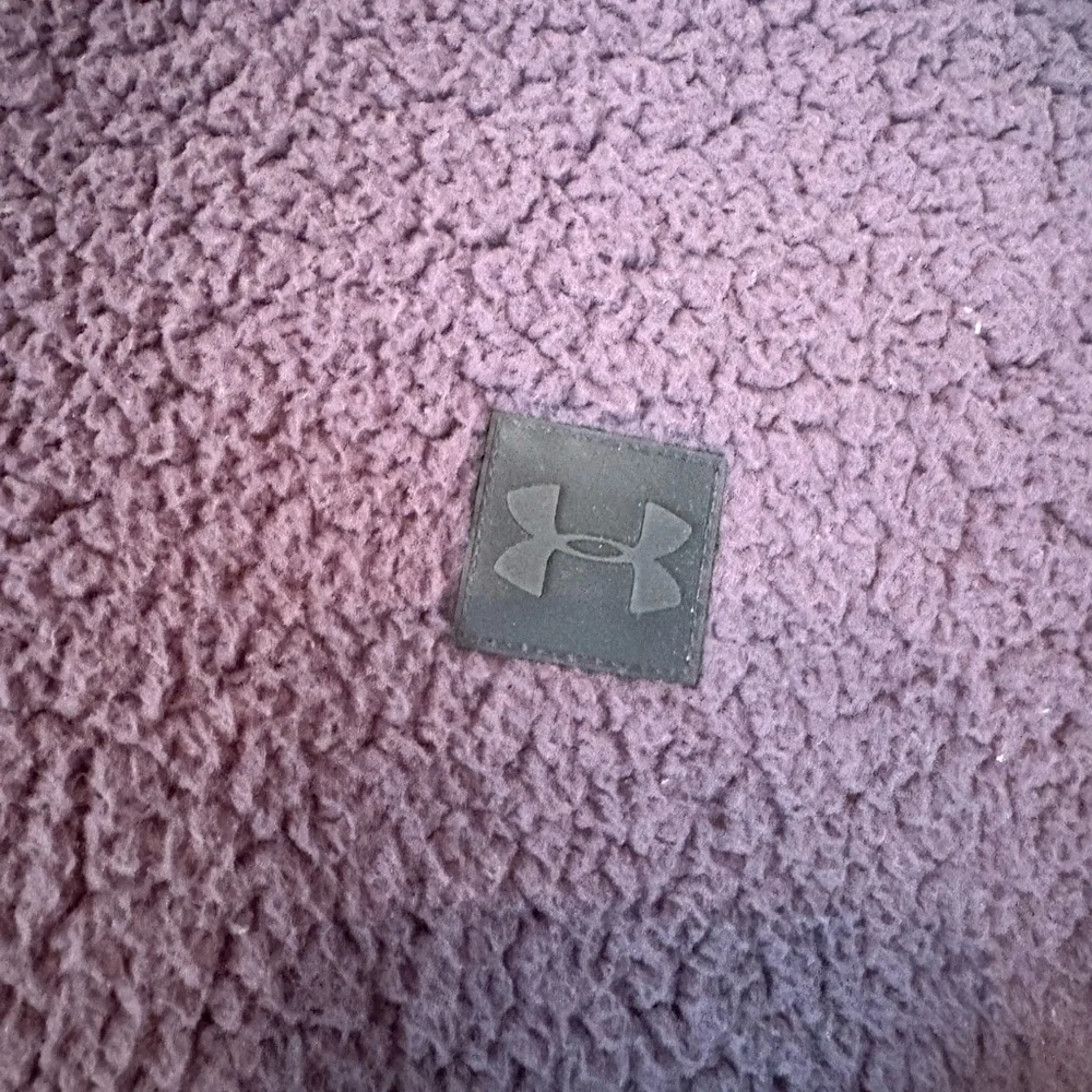 Women’s Under Armour Sherpa Fleece Mock Neck Gray Sweater Size M - Picture 4 of 6